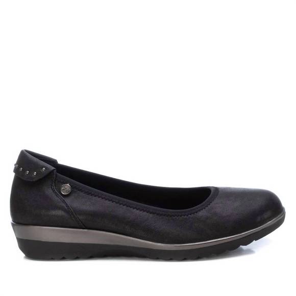 NEW XTI women's ballet flats shoes in black - Picture 2 of 4